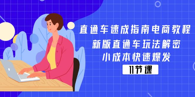 （11537期）淘宝直通车 速学手册电商教程：新版本淘宝直通车游戏玩法破译，低成本迅速暴发（11节）-蓝悦项目网