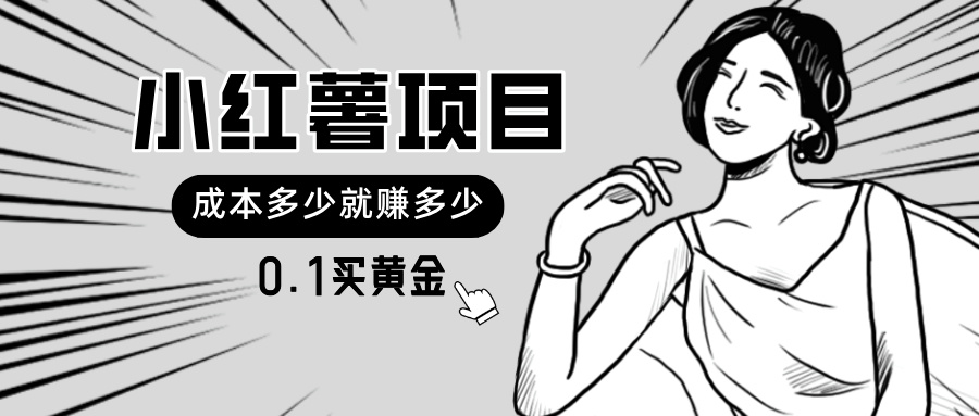 （11504期）小红书暴力行为新项目，0.1买黄金首饰。使用方便，日入无限制，可无限扩大。-蓝悦项目网