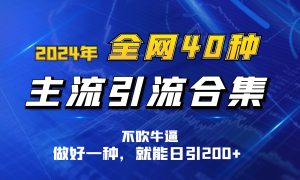 2024年各大网站40种暴力行为引流方法总计，搞好一样就可日引100-蓝悦项目网