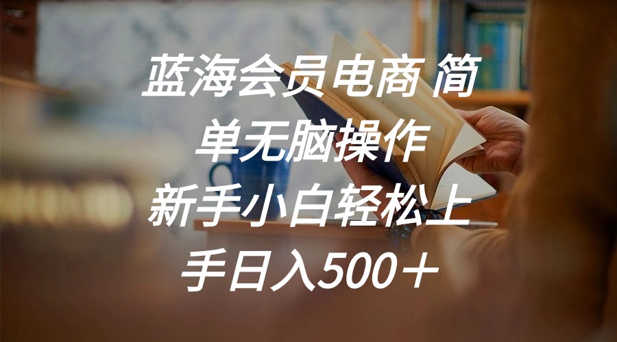 （11068期）瀚海会员电商 简易没脑子实际操作 新手入门快速上手日入500＋-蓝悦项目网