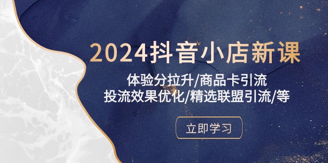 2024抖音小店新课，感受分拉涨/产品卡引流方法/投流实际效果提升/精选联盟引流方法/等-蓝悦项目网