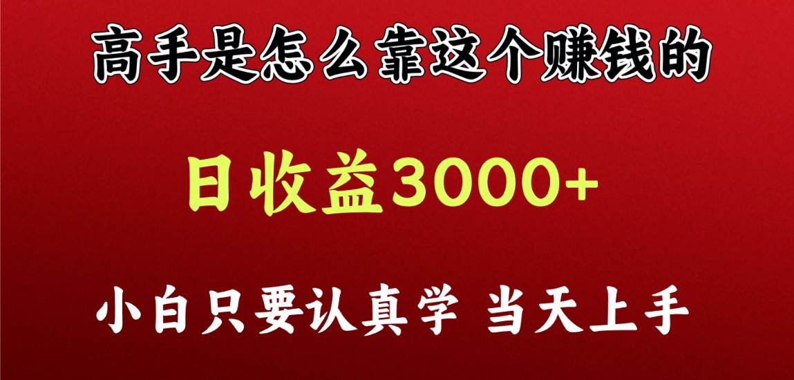 看大神是靠什么赚钱，一天盈利最少3000 之上，新手当日入门-蓝悦项目网