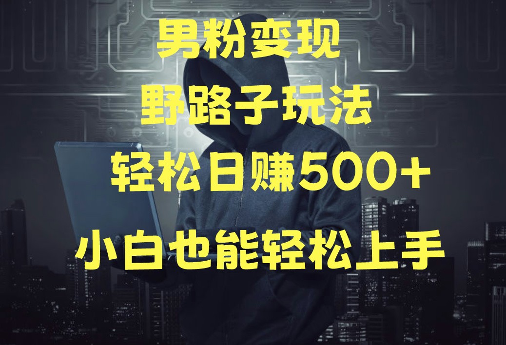 当下最火男粉变现项目月入5W+，小白也能轻松盈利-蓝悦项目网