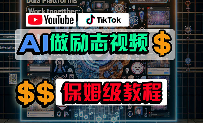 （10520期）利用AI制作励志视频，在YouTube和TikTok赚钱，小白可做（附工具）-蓝悦项目网