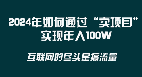 2024年 做项目不如‘卖项目’更快更直接！年入100万-蓝悦项目网