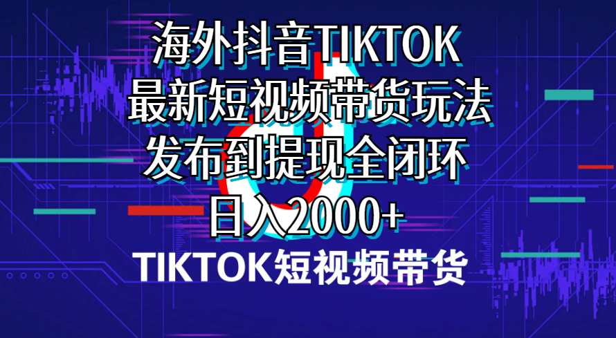 （10320期）国外短视频卖货，全新短视频卖货游戏玩法分享到取现全闭环，日入2000-蓝悦项目网