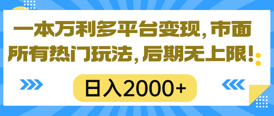 （10311期）一本万利全平台转现，市面上所有的受欢迎游戏玩法，日入2000 ，中后期无限制！-蓝悦项目网