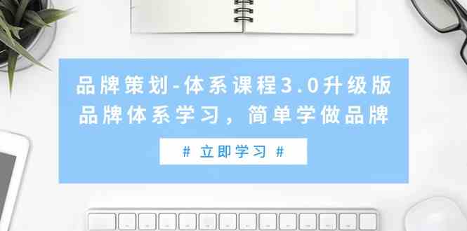 品牌策划体系课程3.0升级版，品牌体系学习，简单学做品牌-蓝悦项目网