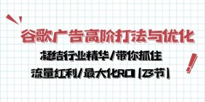 （10287期）谷歌广告高阶打法与优化，凝结行业精华/带你抓住流量红利/最大化ROI(23节)-蓝悦项目网