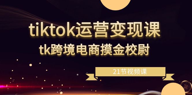 tiktok经营转现课，tk跨境电子商务盗墓者（21节视频课程）-蓝悦项目网