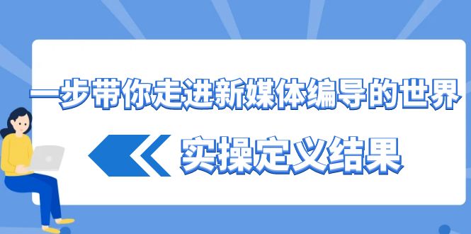 一步带你了解互联网媒体导演世界，实际操作界定结论（17堂课）-蓝悦项目网