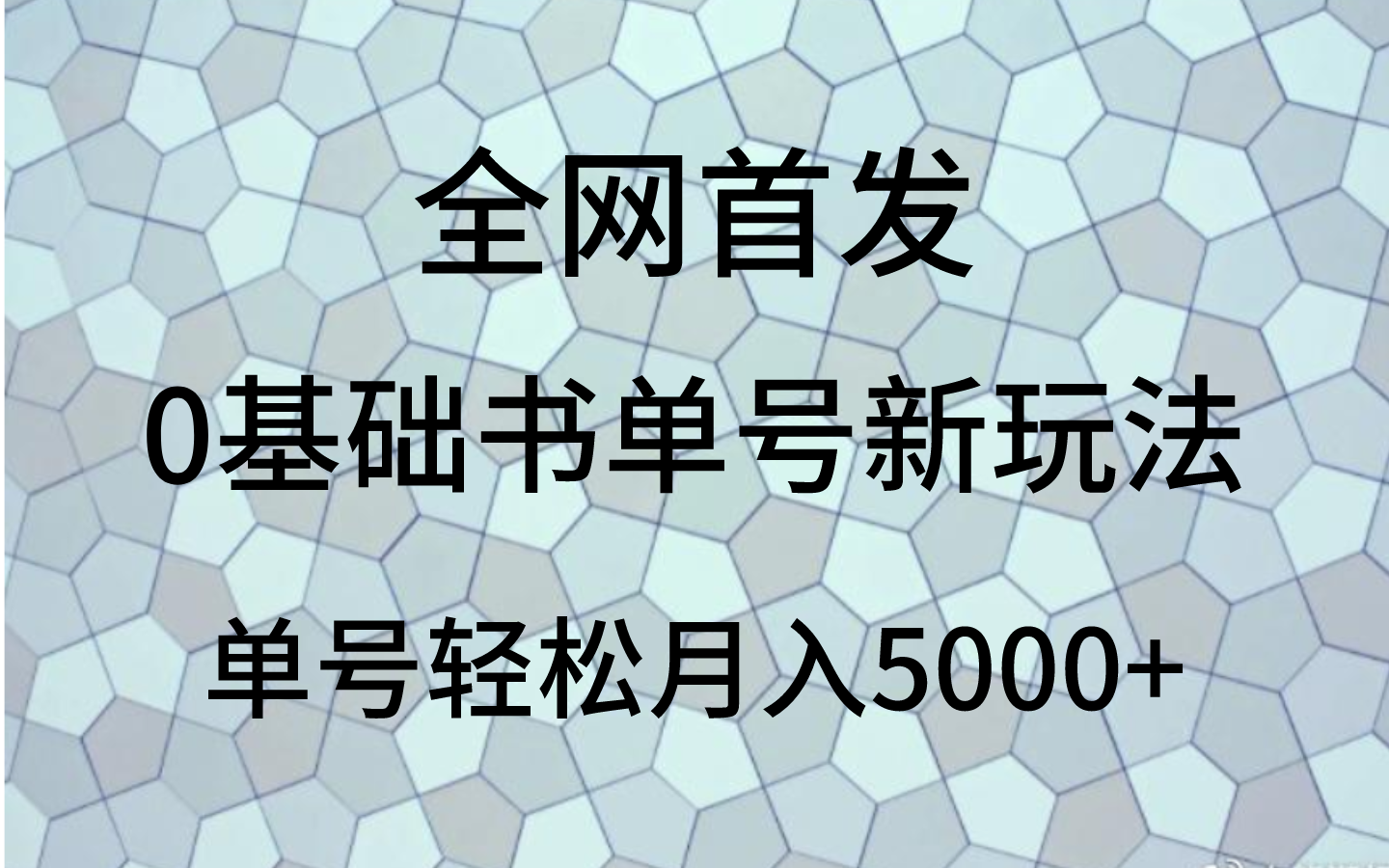 0基本书单号新模式，使用方便，运单号轻轻松松月入5000-暖阳网-优质付费教程和创业项目大全-蓝悦项目网