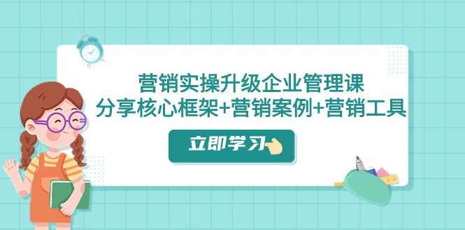 营销推广实际操作更新·公司管理课：共享关键架构 营销策划案例 推广工具（课程内容 文本文档）-蓝悦项目网