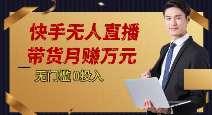 2023蓝海项目，快手视频无人直播，运单号月入5000发展-蓝悦项目网