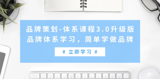 （9284期）品牌策划-体系课程3.0升级版，品牌体系学习，简单学做品牌（高清无水印）-蓝悦项目网