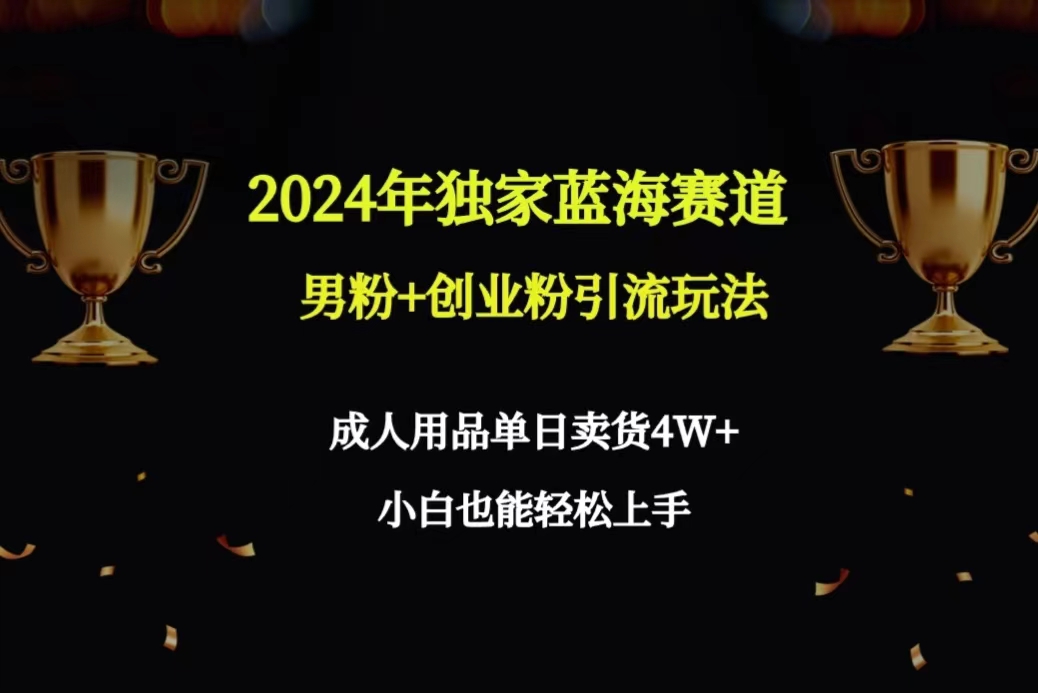 （9112期）2024年独家代理瀚海跑道粉丝 自主创业粉引流方法游戏玩法，两性用品单日卖东西4W 家庭保姆实例教程-蓝悦项目网