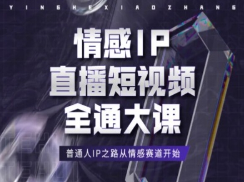 情绪IP直播短视频全通大课，平常人IP之途从情感跑道逐渐-蓝悦项目网