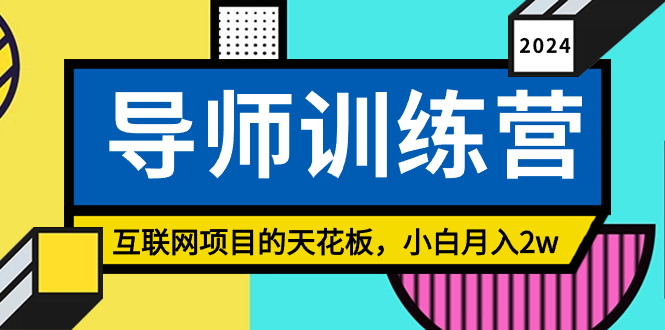 （8618期）《导师训练营》互联网项目的天花板，小白月入2w-蓝悦项目网