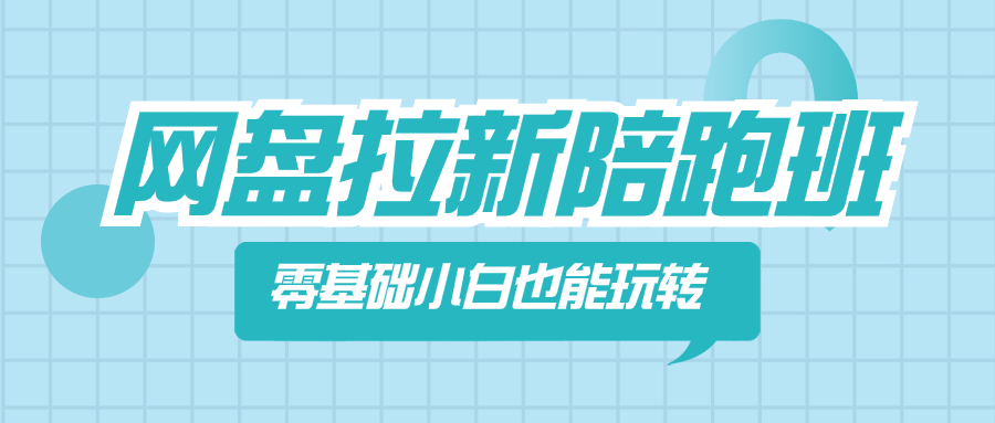 （8329期）百度云盘引流陪跑班，零基础新手也能玩换网盘引流-蓝悦项目网