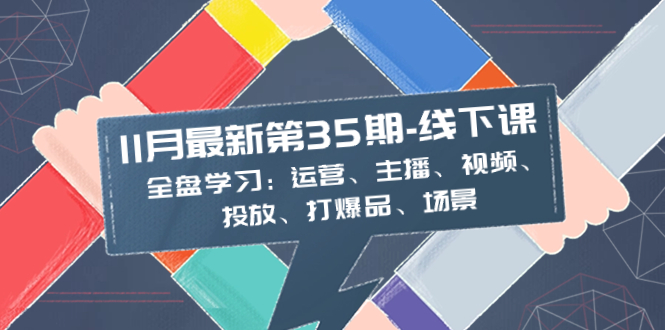 （8314期）11月全新-35期-面授课：整盘学习培训：经营、网络主播、短视频、推广、打爆款、情景-蓝悦项目网