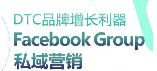 DTC品牌增长神器：Facebook Group私域营销对策-蓝悦项目网