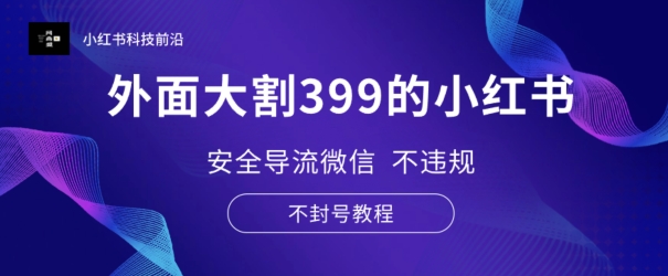 外边大割399的小红书安全性引流手机微信 不违规 防封号实例教程-蓝悦项目网