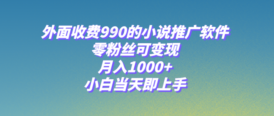 （8016期）小说集推广工具，零粉丝们可变现，月入1000 ，新手当日即入门【附189G素材内容】-暖阳网-优质付费教程和创业项目大全-蓝悦项目网