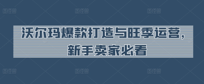 沃尔玛超市爆款打造与高峰期经营，新手卖家必读-蓝悦项目网