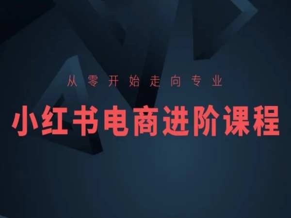 从零开始迈向技术专业，小红书电商升阶课程内容-蓝悦项目网