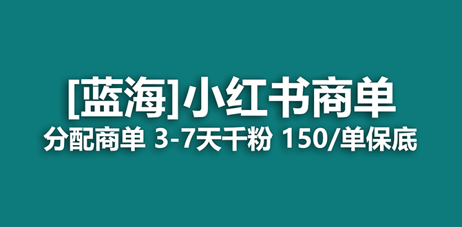 （7349期）2023蓝海项目，小红书的商单，迅速千粉，持续稳定，最牛瀚海没有之一-蓝悦项目网