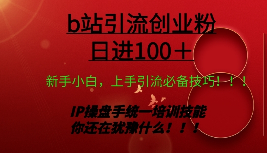 日引创业粉 100+ b 站全套打法【实操视频】-蓝悦项目网