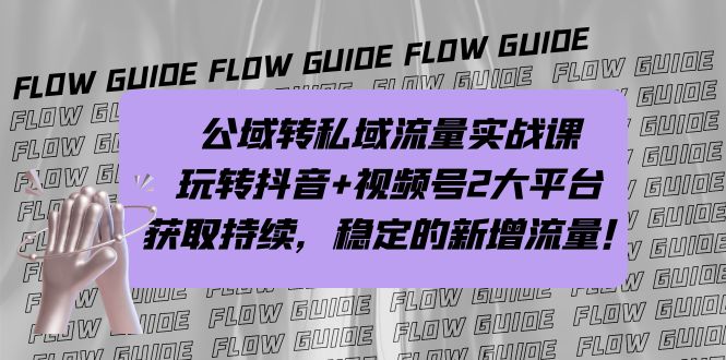 （7064期）公域转私域流量实战课，玩转抖音+视频号2大平台，获取持续，稳定的新增流量-蓝悦项目网