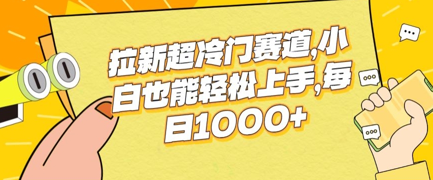 拉新超冷门赛道，小白也能轻松上手，每日1000+-蓝悦项目网