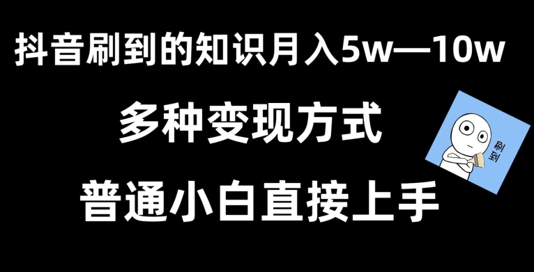 抖音刷到的知识，每天只需2小时，日入2000+，暴力变现，普通小白直接上手【揭秘】-蓝悦项目网