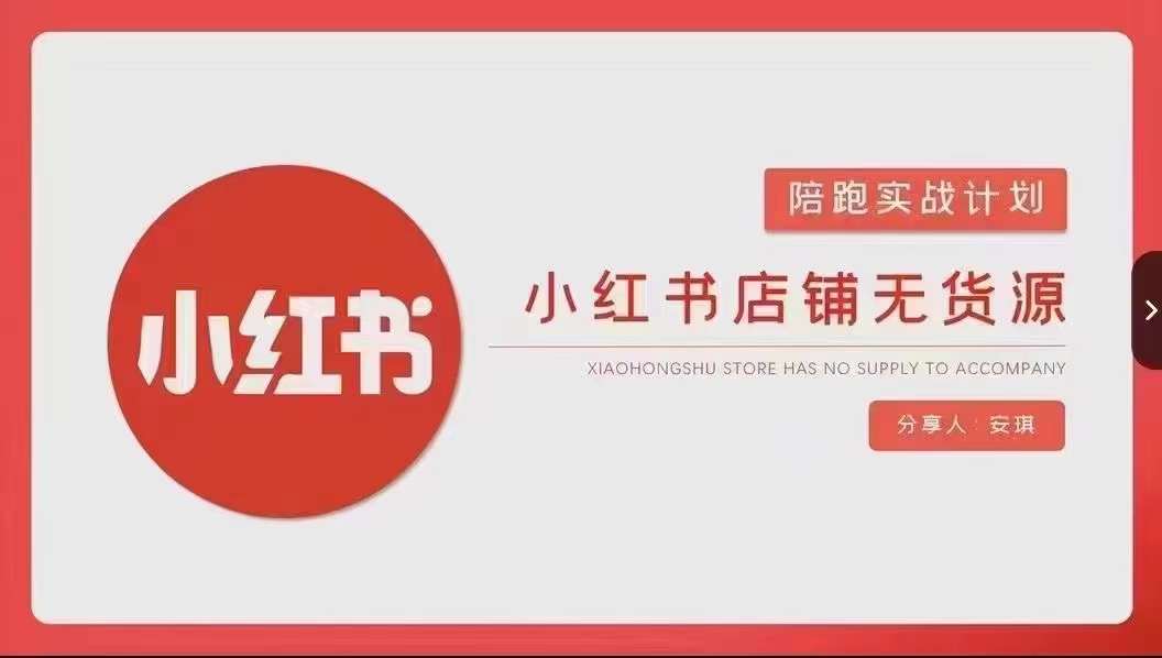 安琪-小红书店铺无货源实战，开店到售后全流程操作-蓝悦项目网