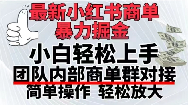 最新小红书商单，暴力掘金，单月稳定变现3W+-蓝悦项目网