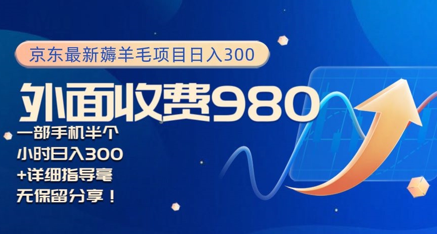 京东最新薅羊毛项目小白怎么做到日入300+一部手机半小时搞定-蓝悦项目网