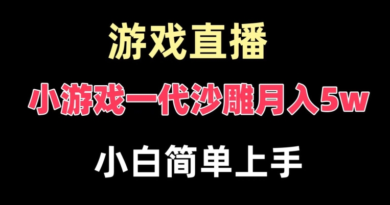 玩小游戏一代沙雕月入5w，爆裂变现，快速拿结果，高级保姆式教学【揭秘】-蓝悦项目网