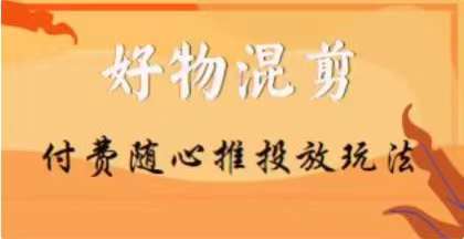 【万三】好物混剪付费随心推投放玩法，随心投放小课抖音教程-暖阳网-优质付费教程和创业项目大全-蓝悦项目网