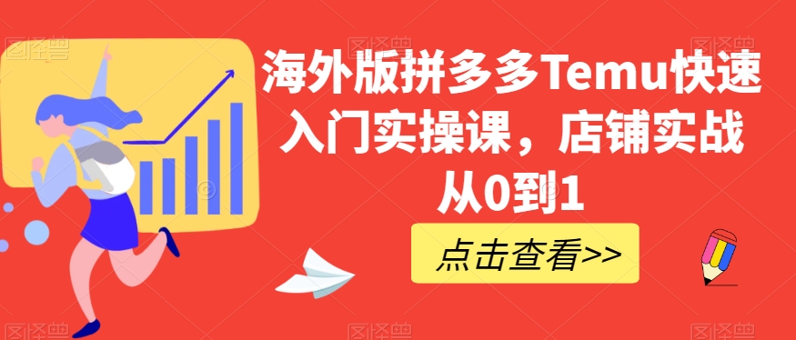 国际版拼多多平台Temu快速上手实操课，店面实战演练从0到1-蓝悦项目网