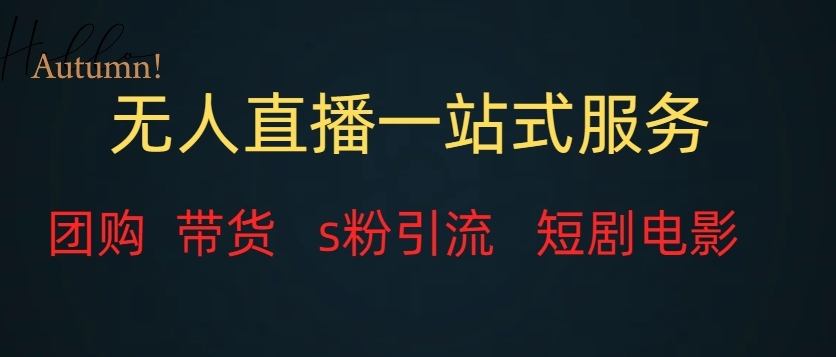 无人直播一站式服务（实例教程及其变现模式）-蓝悦项目网