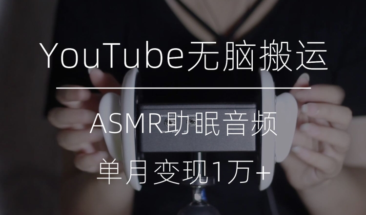 小众游戏玩法，YouTube没脑子运送ASMR短视频，单月转现1万 【揭密】-蓝悦项目网