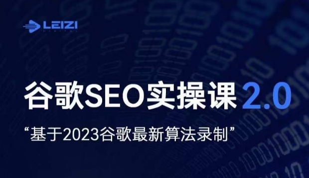 雷子·谷歌搜索SEO 2.0实战演练课，自建站外贸询盘随意必不可少，根据2023谷歌搜索全新优化算法拍摄-蓝悦项目网