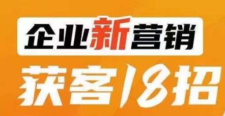 企业新营销拓客18招，传统企业转型必会，让你的买卖更强做！-蓝悦项目网