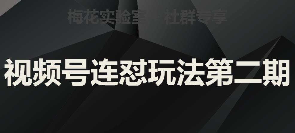 红梅花试验室社群营销微信视频号连怼游戏玩法第二期，实际操作解读全过程-蓝悦项目网