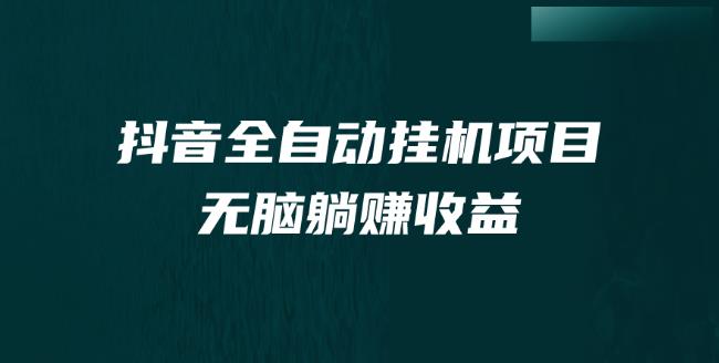 抖音短视频全自动挂机薅羊毛，订单号一天5-500＋，纯轻松赚钱无需任何操作过程-蓝悦项目网