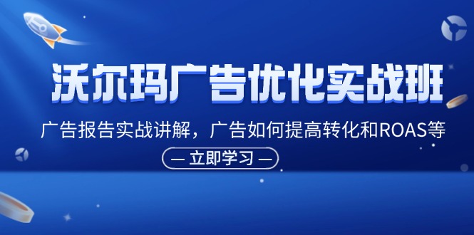 （11847期）沃尔玛超市广告销售实战演练班，广告宣传汇报实战演练解读，广告宣传怎样提高转化ROAS等-蓝悦项目网