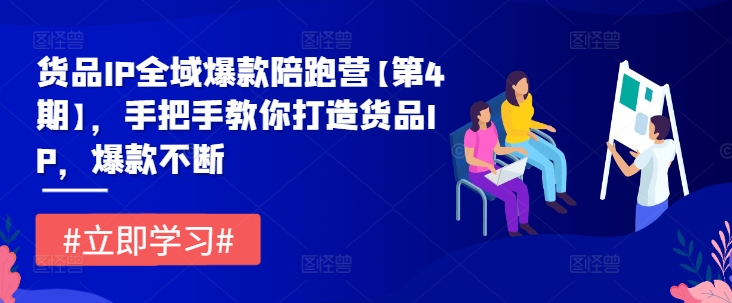 货品IP全域爆款陪跑营【第4期】，手把手教你打造货品IP，爆款不断-蓝悦项目网