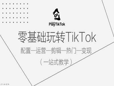 零基础玩转TikTok，配置一运营一剪辑一热门一变现，一站式教学-蓝悦项目网