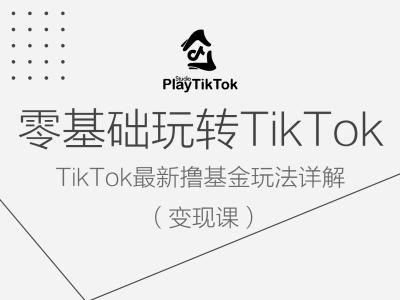 零基础玩转TiKToK变现课，TikTok最新撸基金玩法详解-蓝悦项目网